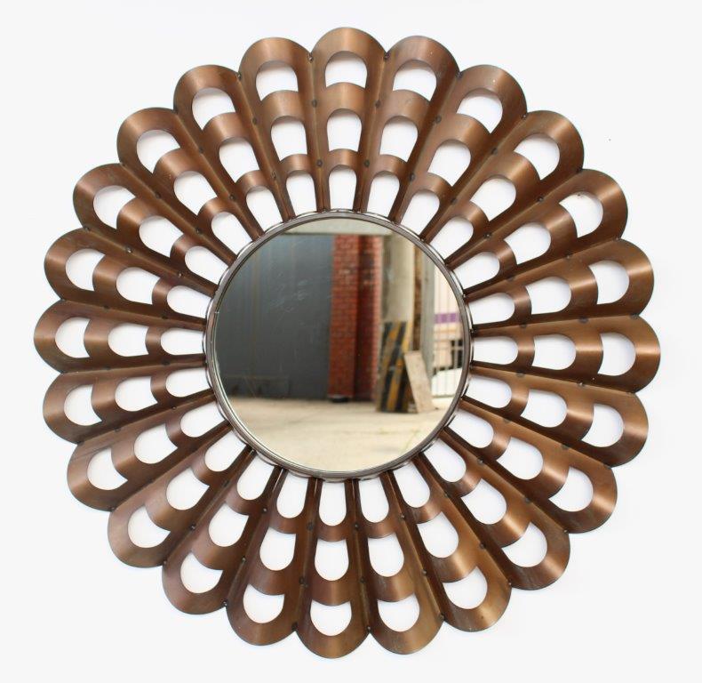 Round Cut Out Mirror